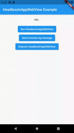 Android headless webview basic
usage