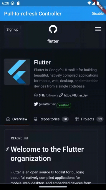 Android pull-to-refresh
controller basic usage. Android pull-to-refresh controller basic
usage