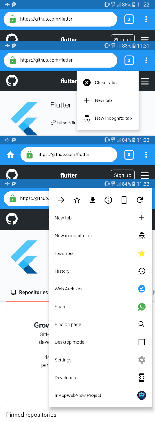 Browser App Bar
