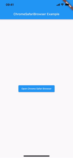 ChromeSafariBrowser iOS basic usage