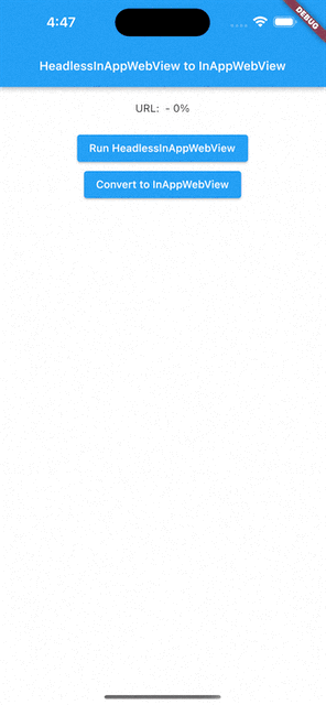 iOS headless to inappwebview example